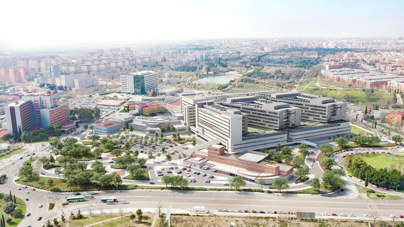 Vista aérea Hospital Universitario 12 de Octubre