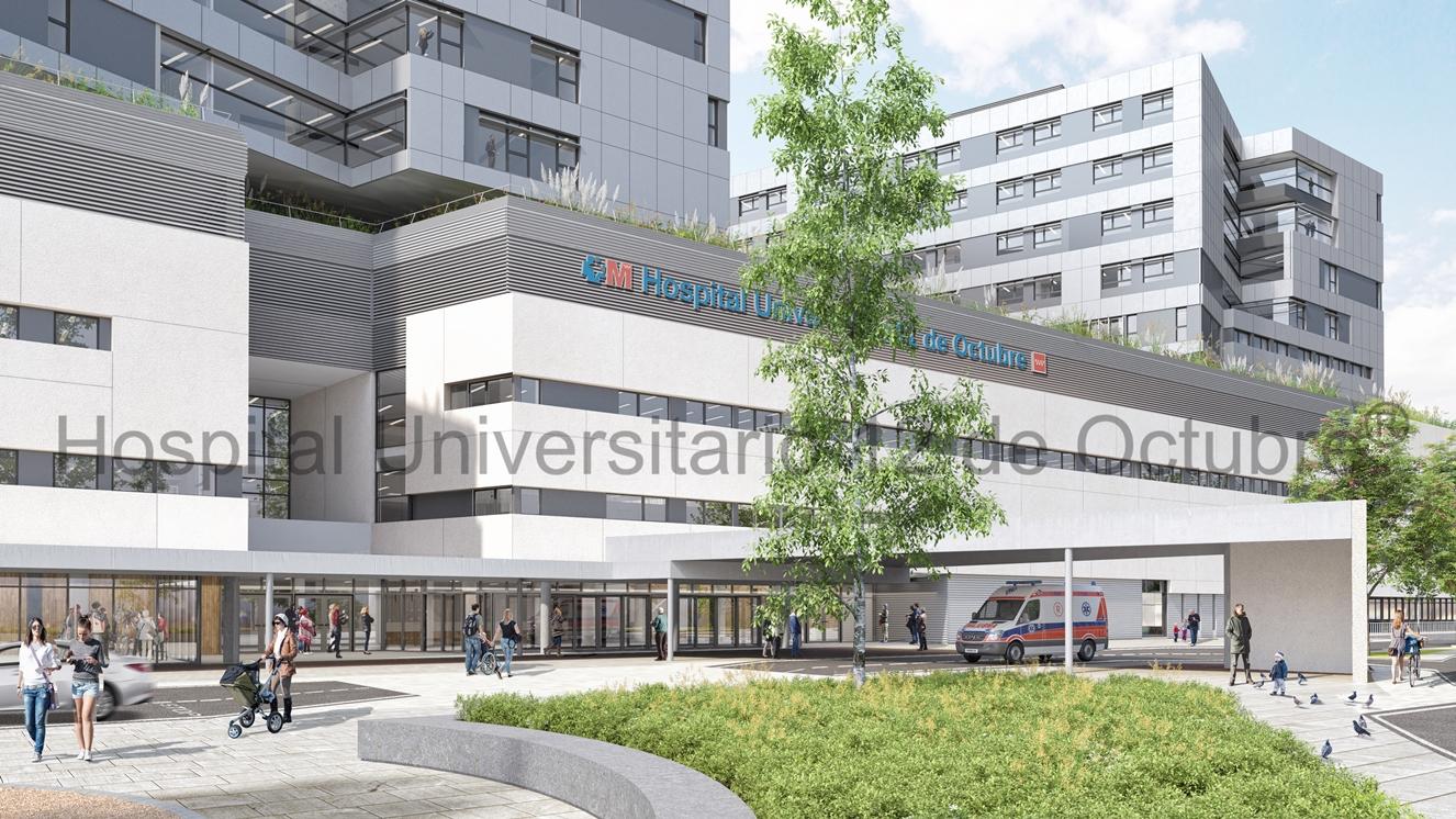 Fachada principal nuevo Edificio de Hospitalización