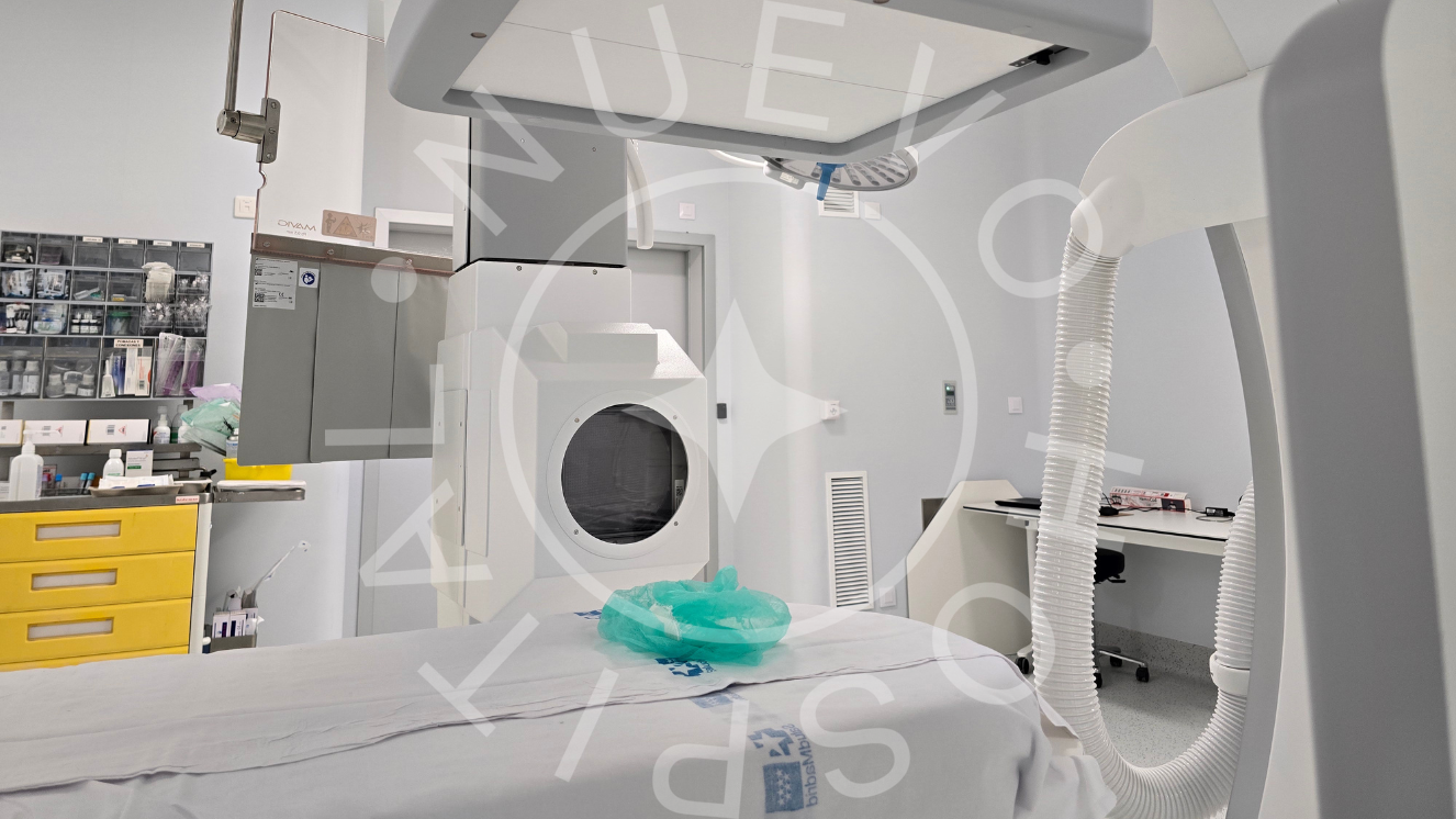 aparato para realizar cateterismo detalle
