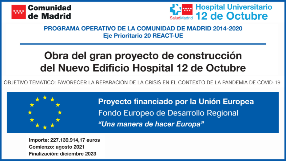 imagen informativa de proyecto con banda azul que informa de proyecto con fondos europeos