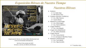 Cartel exposición Héroes de Nuestro Tiempo