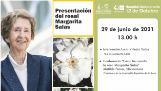 cartel rosal dedicado a Margarita Salas