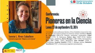 cartel Pioneras en la Ciencia