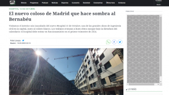 Pantallazo noticia digital en radio Onda cero