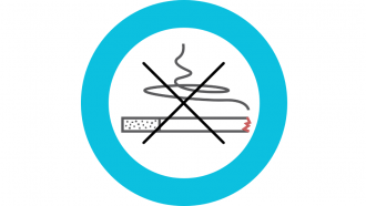 dibujo lineal cigarro tachado 
