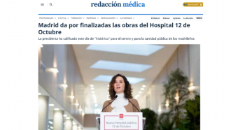Redacción Médica Visita de Ayuso