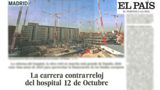 La carrera contrarreloj del Hospital 12 de octubre para terminar la obra civil más grande de España