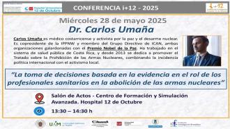 Cartel de la Conferencia de Carlos Umaña
